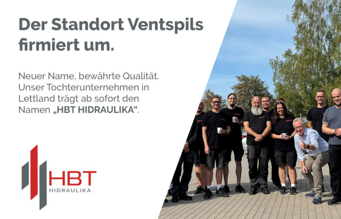 Lettisches Tochterunternehmen in „HBT HIDRAULIKA“ umfirmiert