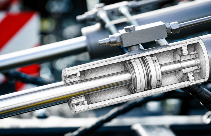Querschnitt Hydraulikzylinder